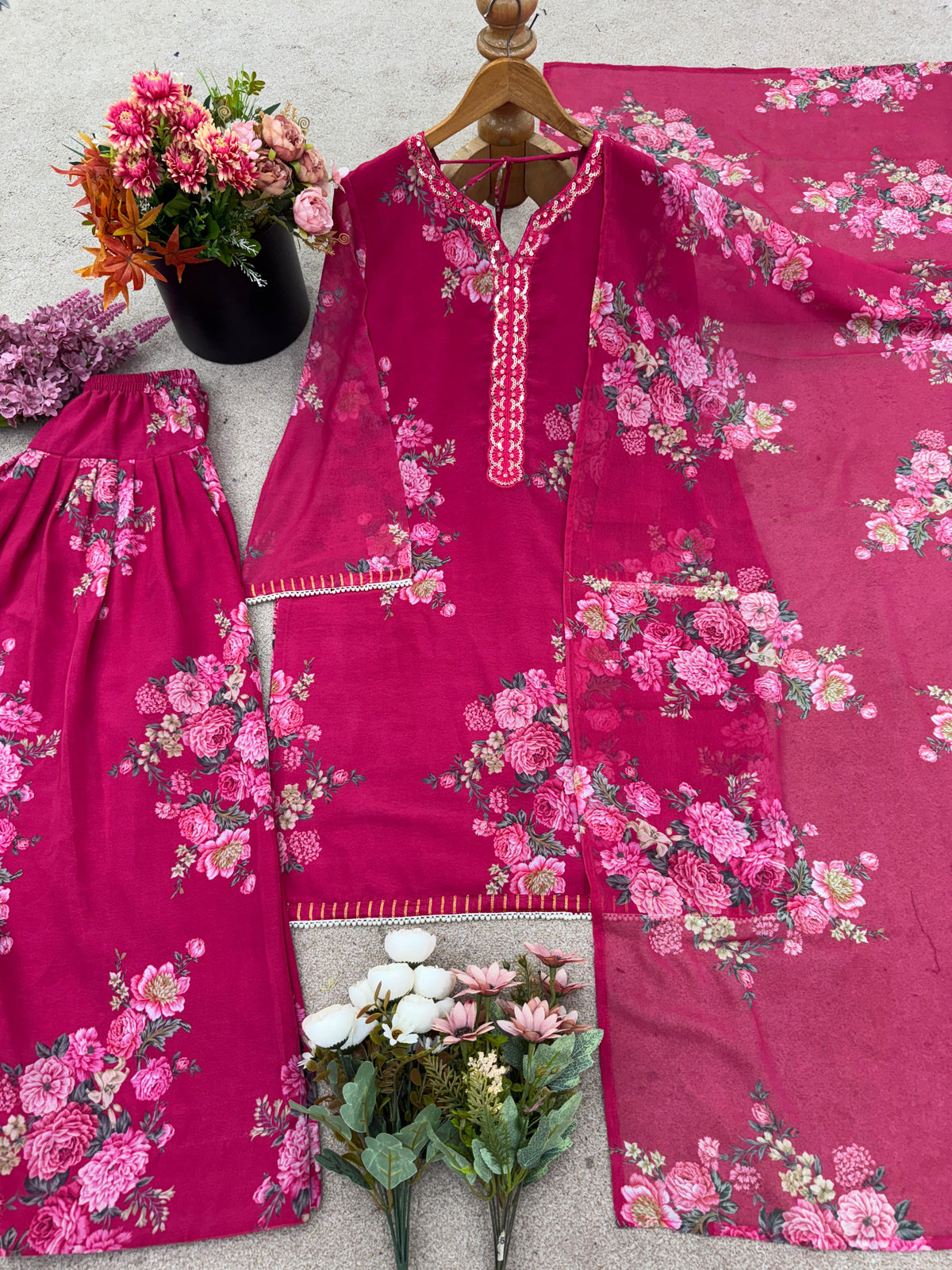 Floral Printed Suit Set (3 colors)