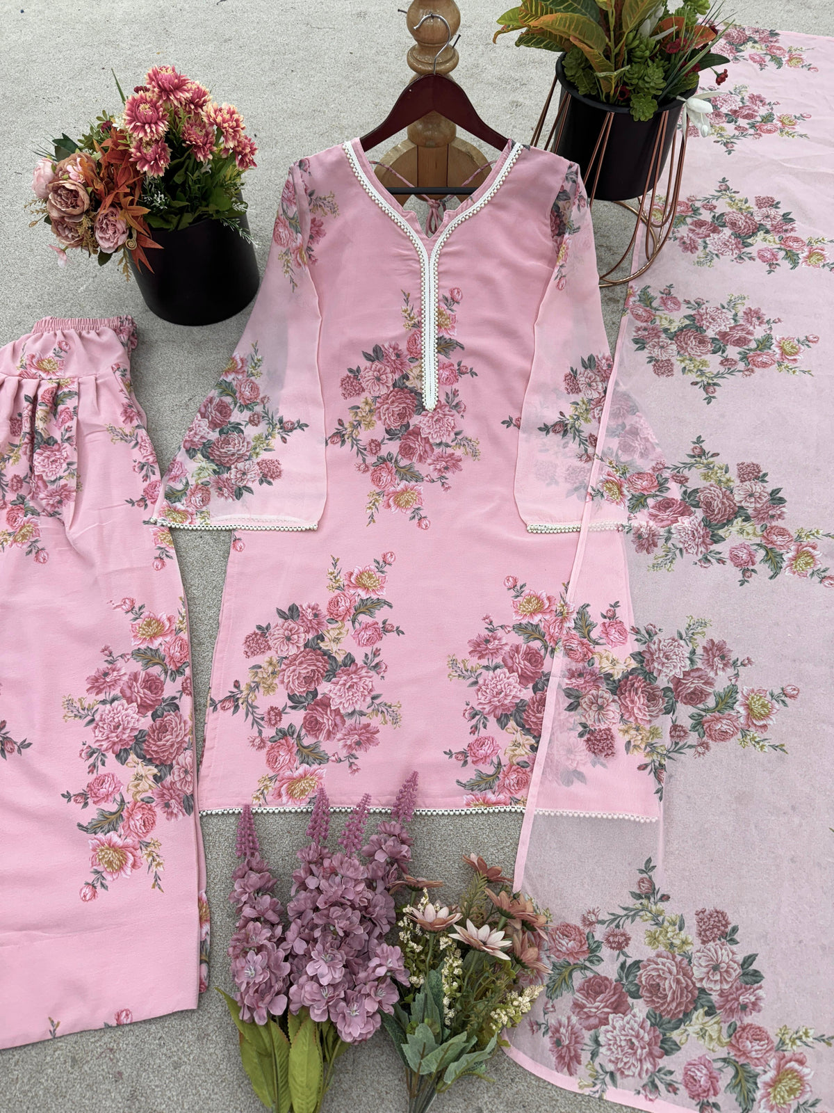 Floral Printed Suit Set (3 colors)